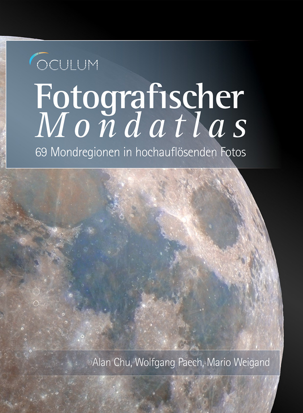 Fotografischer Mondatlas, 69 Mondregionen in hochauflösenden Fotos